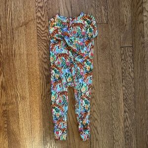 12-18 months Muse Threads Bamboo Sleeper Floral Tigers
